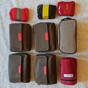 Bundle of 6 Delta zippered bags First class Storage organizer